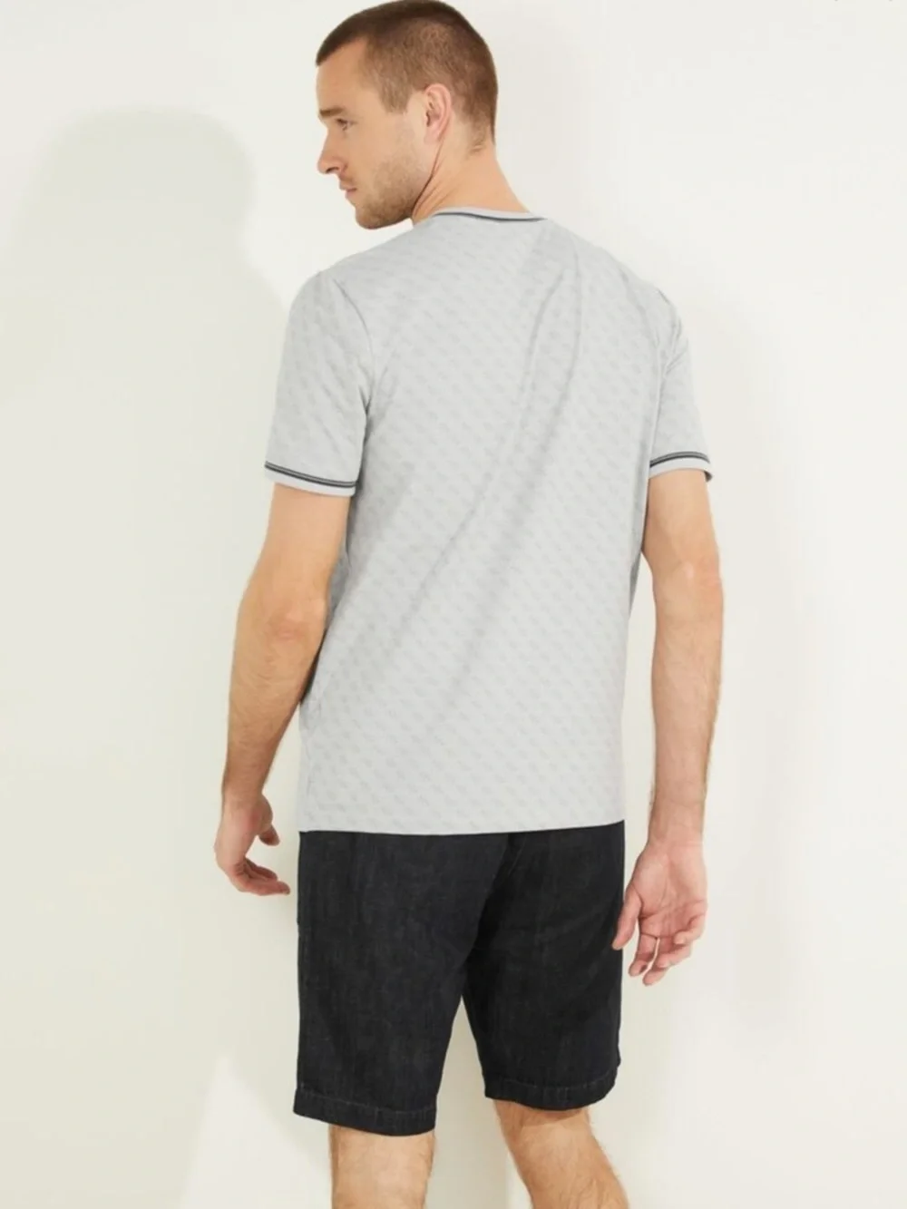 Guess Light Gray Patterned T-Shirt - Picture 3 of 9